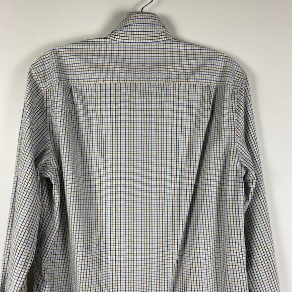 J Crew Mercantile Flex Slim Button Down Plaid Multicolor Shirt Mens Size Small - Picture 9 of 11